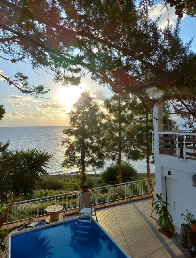 Villa'S Apartment On The Beach, Swimming Pool A/C 팔레르모 외부 사진